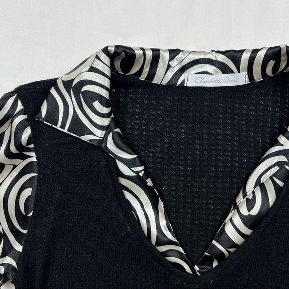 Y2K Charlotte Russe Collared Top - Picture 3 of 6